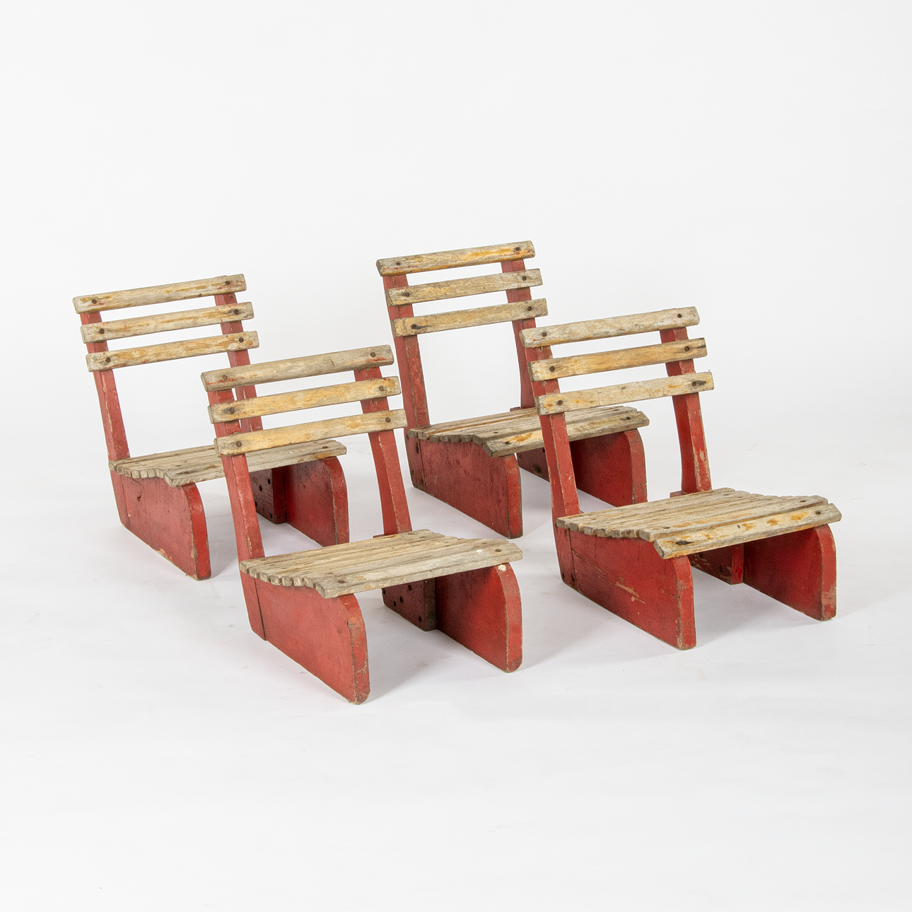 DÄCKSTOLAR, 4 st, till båt, 1920/30-tal.