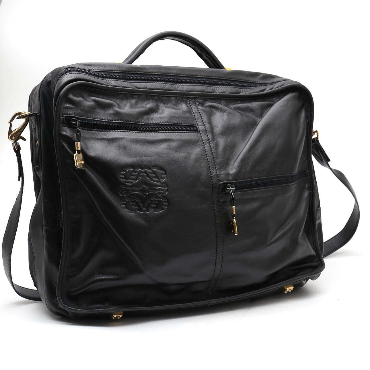 Maletín Loewe en piel.