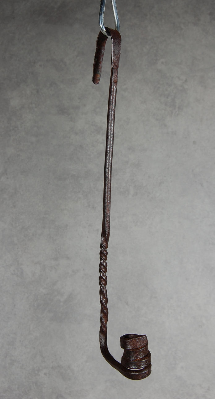 LJUSHÅLLARE, smide, 1700-tal, proveniens, Väsby, Kullabygden.