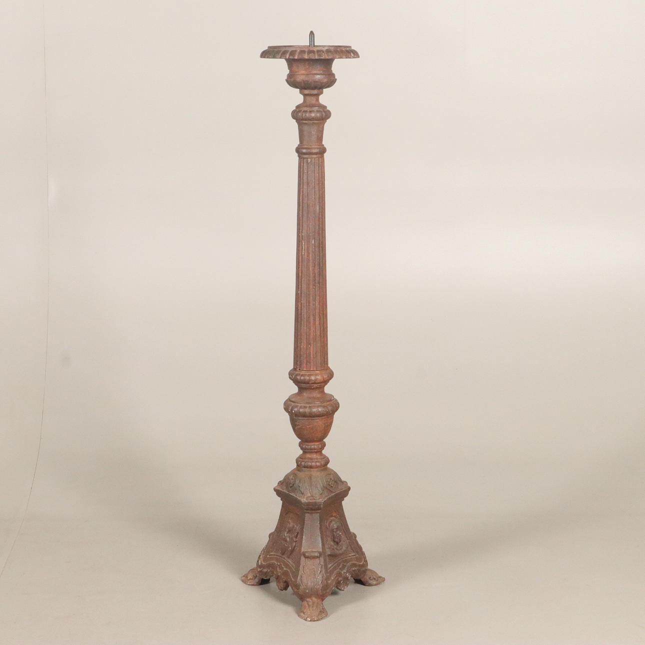 KERZENHALTER, Gusseisen.