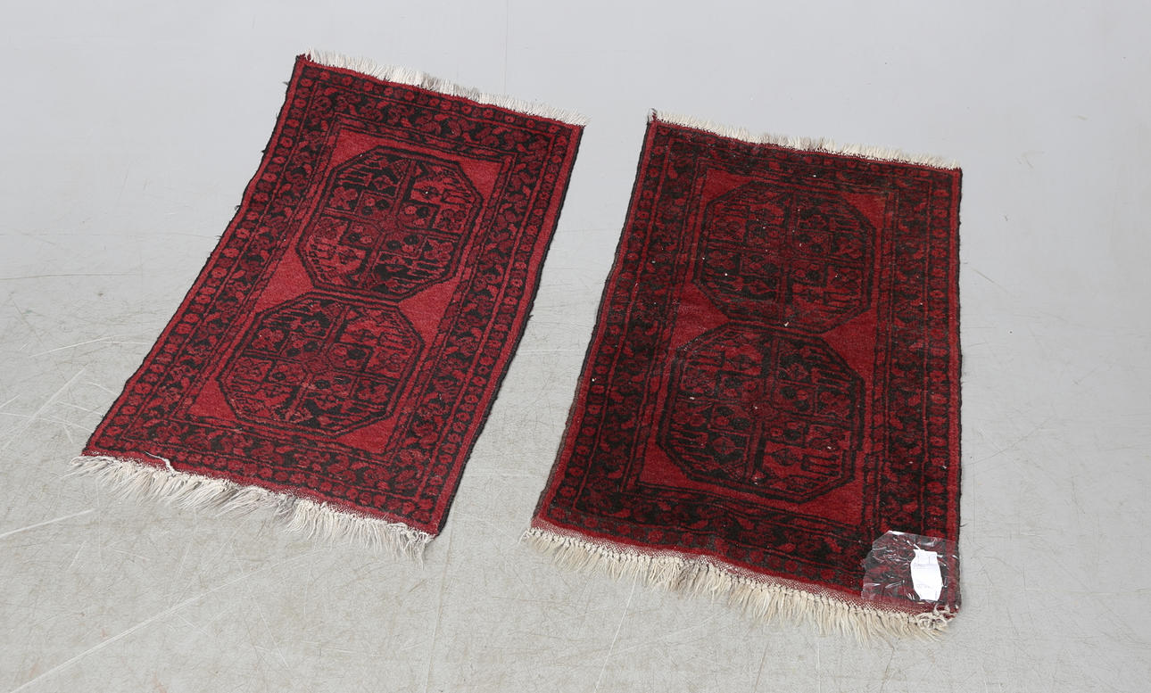 SÄNGMATTOR, ett par, Afghan, ca. 90x64 cm.