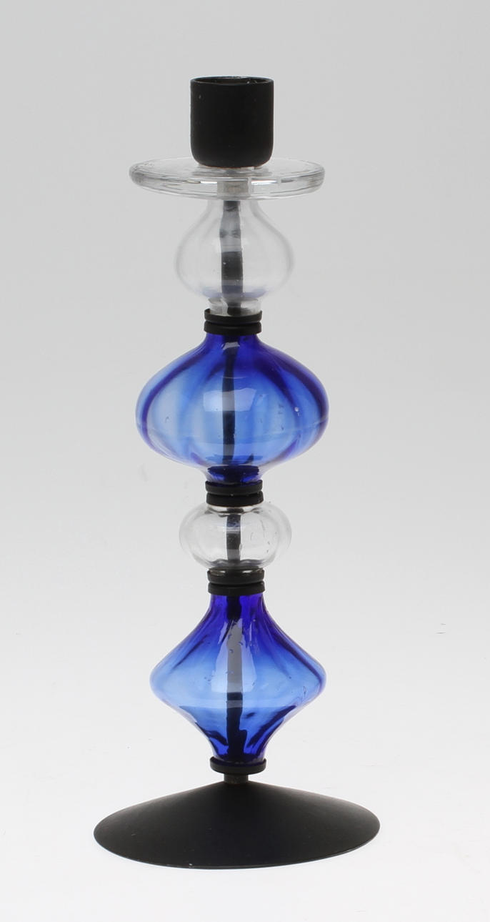 LJUSSTAKE, gjutjärn samt glas, Erik Höglund, Boda.