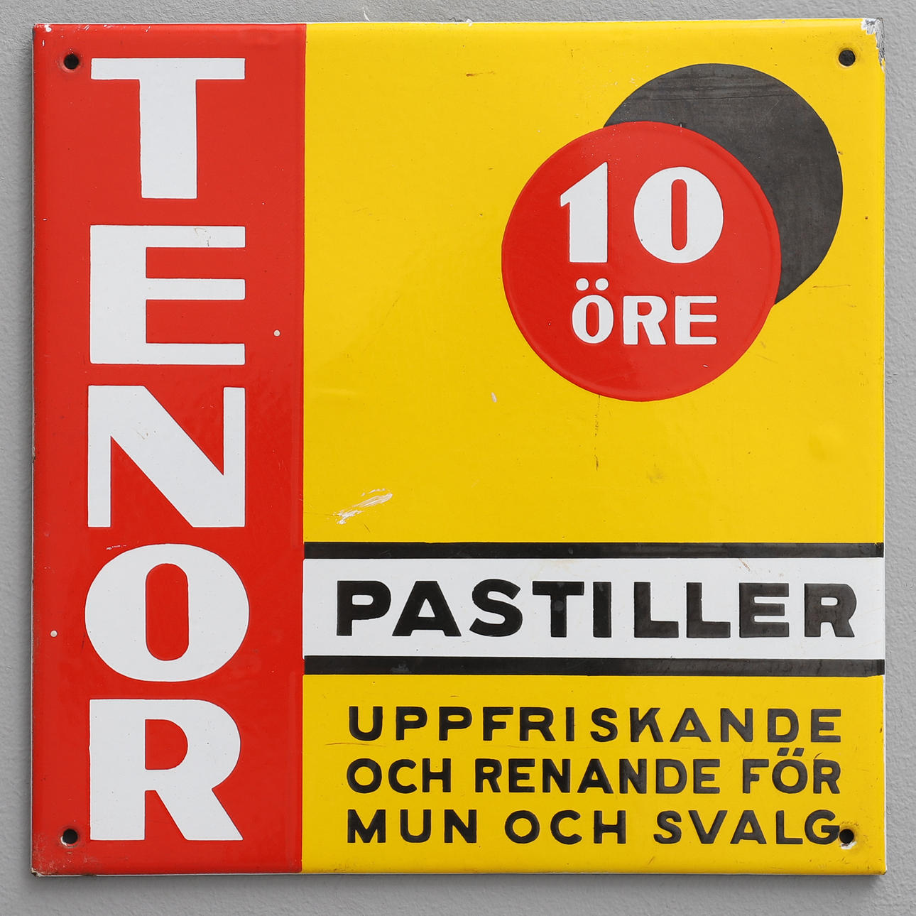 SIGN, “TENOR LOZENGES”, 1930S.