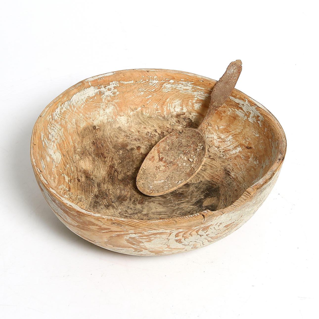 SKÅL samt SKED, skurna i trä, Allmoge. 17/1800-tal.