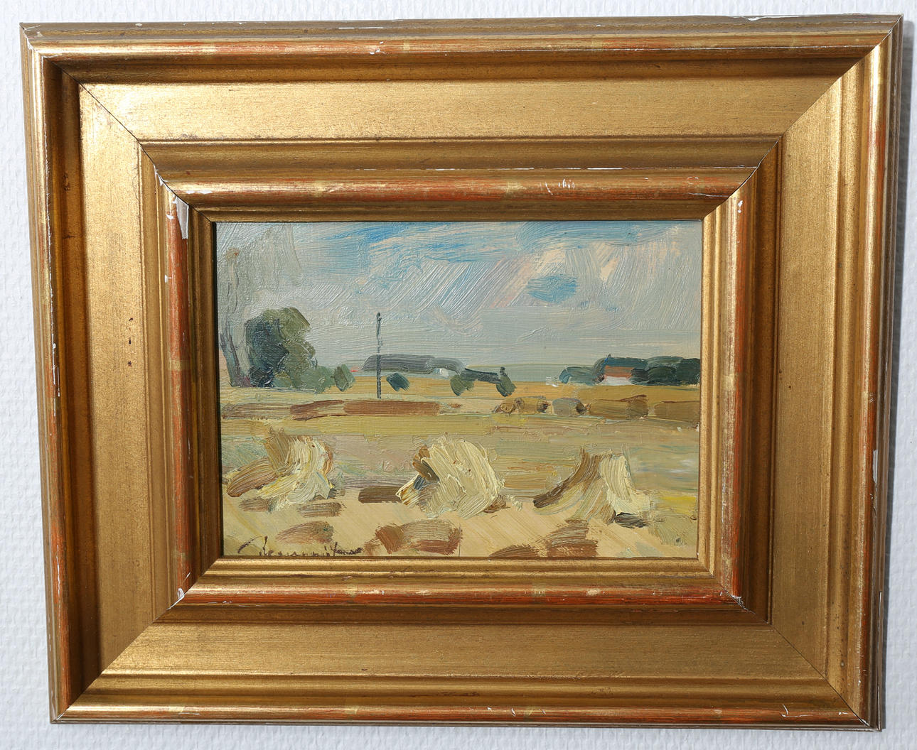 OIDENTIFIERADE KONSTNÄRER. Oljemålningar, 2 stycken, varav en är signerad.