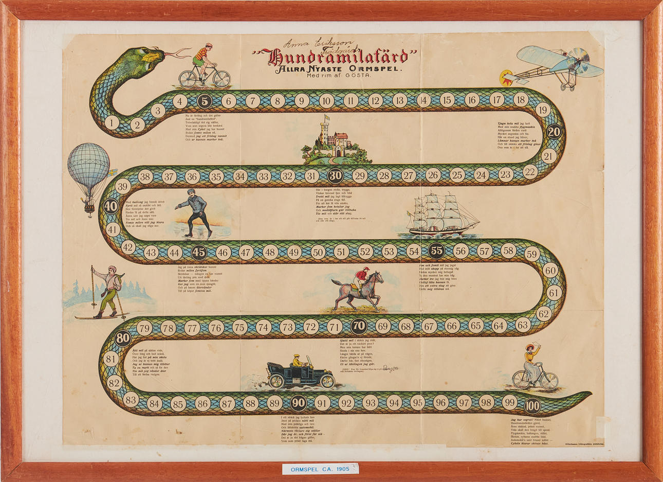 ORMSPEL, Söderhamn, ca 1900.