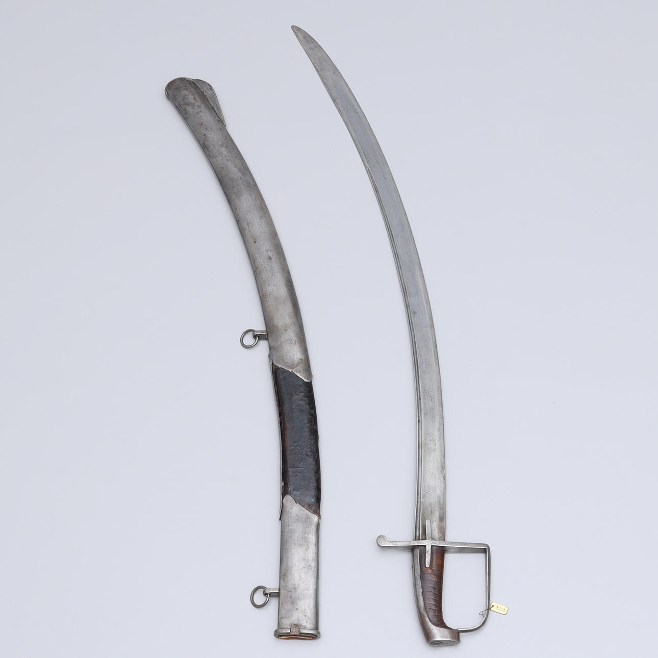 SABEL, med balja, för manskap, M/1759-91, baljan signerad W, Wedevåg ...