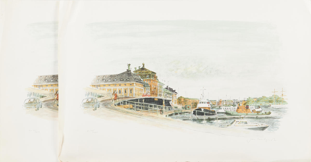 JAN LUNDQUIST (1935-2022). Stockholm motifs, 7+7+7+9, signed and numbered, colour lithographs.