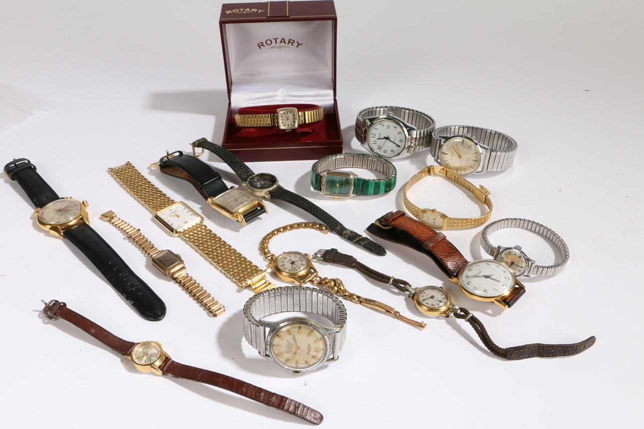 EN SAMLING AF DAME- OG HERREARMBÅNDSURE.