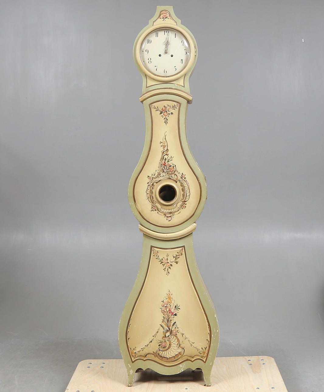 A 19th century rococo style floor clock.