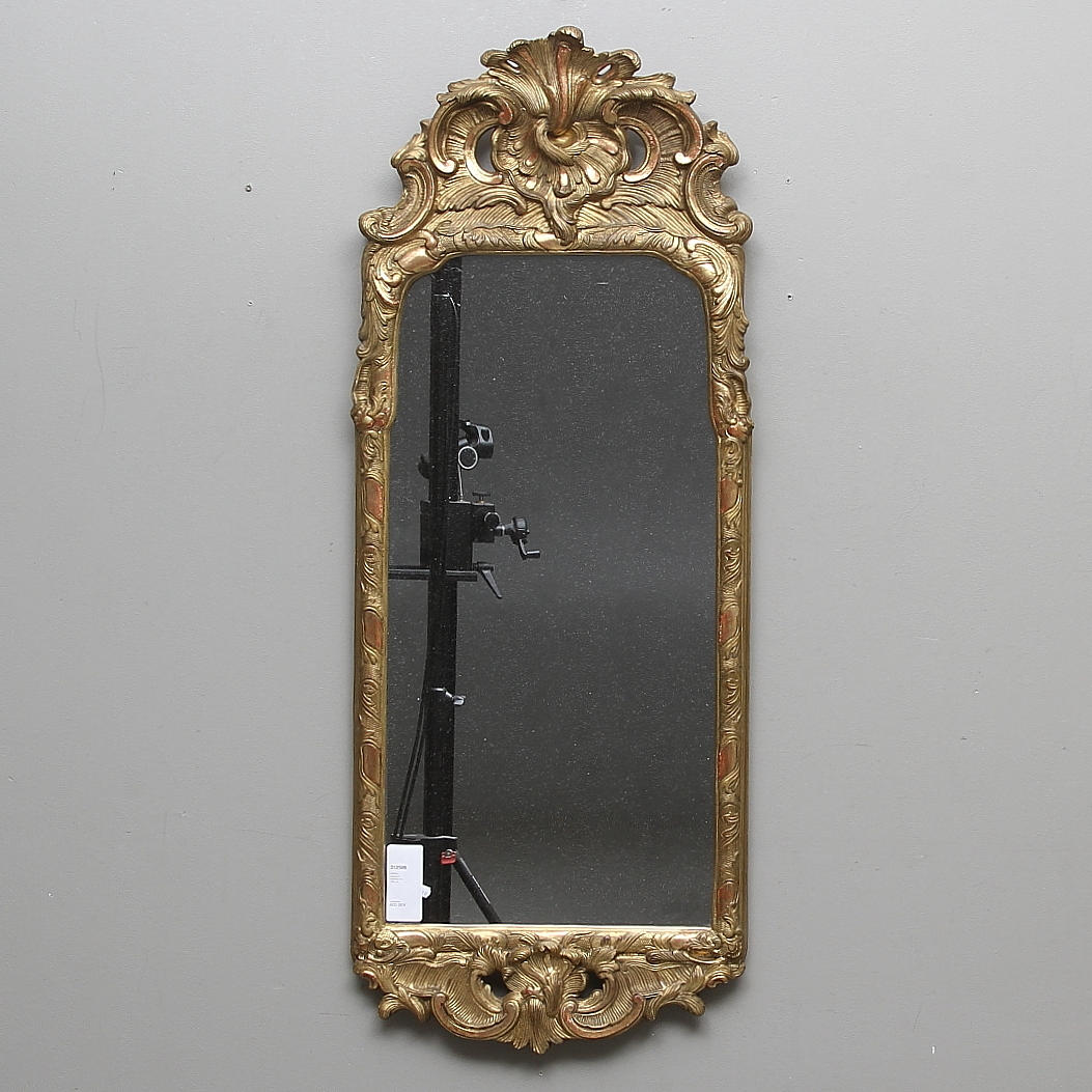 SPEGEL, rokokostil, signerad CH, 1900-tal.