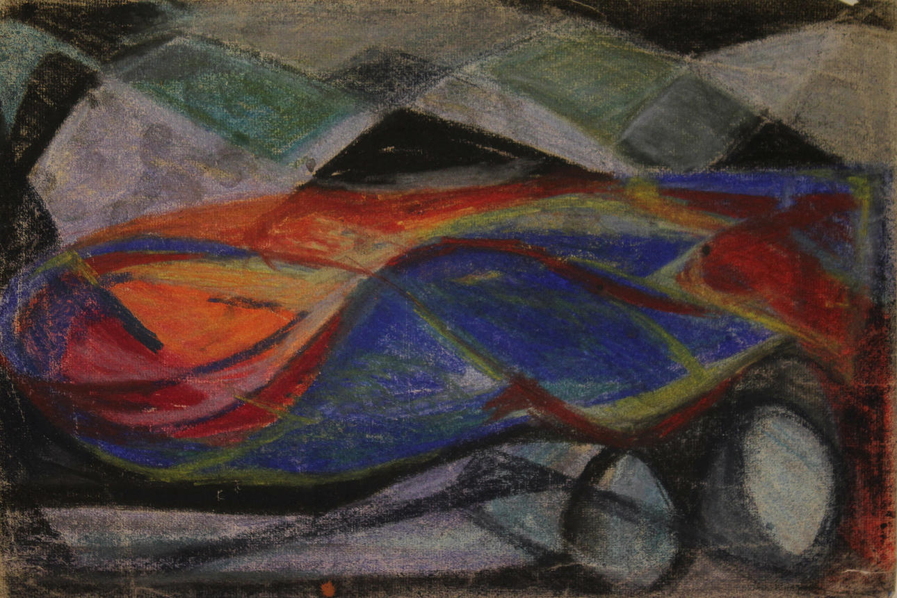 TORA VEGA HOLMSTRÖM. TILLSKRIVEN. Landskap. Pastell. Osignerad.