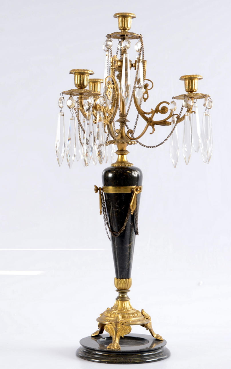 KANDELABER. Oscariansk,1880-tal.