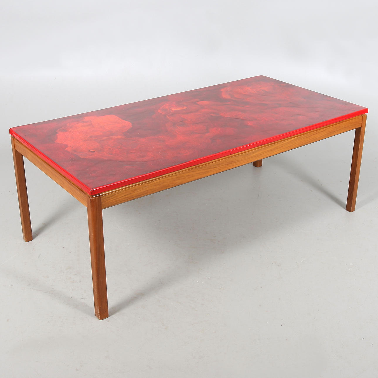 SOFFBORD, "Elddans", Algot P Törneman, Seffle Möbelfabrik, signerad, numrerad 187/200. 1960-tal.