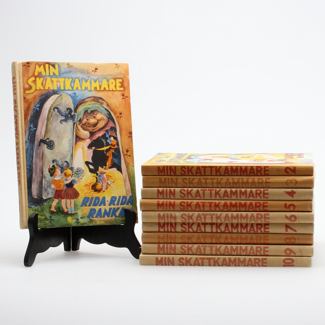 BÖCKER, 10 st, "Min skattkammare", del 1-10, 1950-tal.