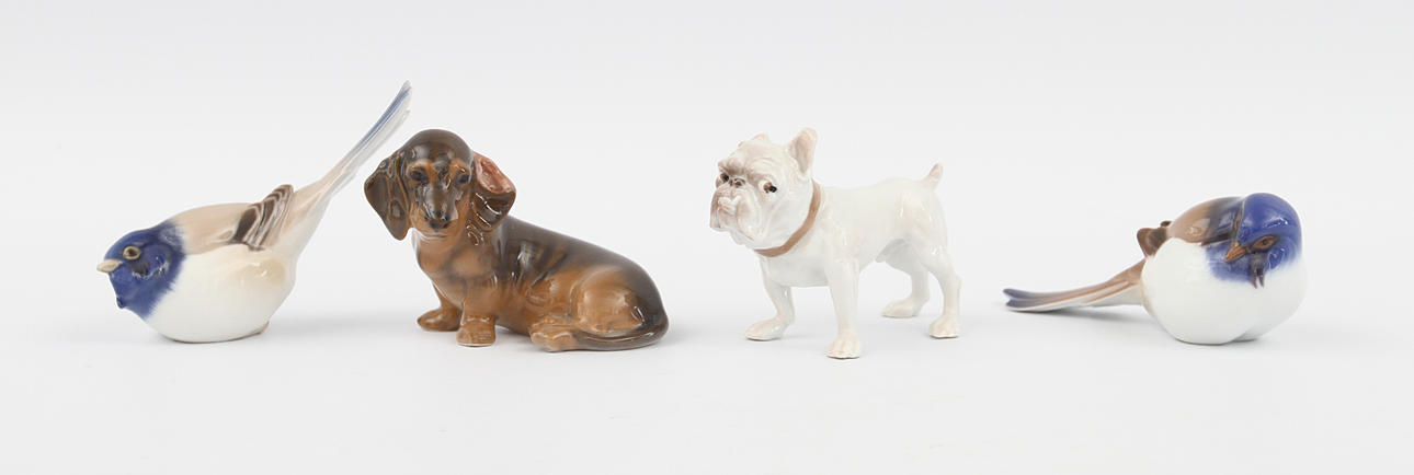 FIGURINER, 4 st, Royal Copenhagen, Bing & Gröndahl.