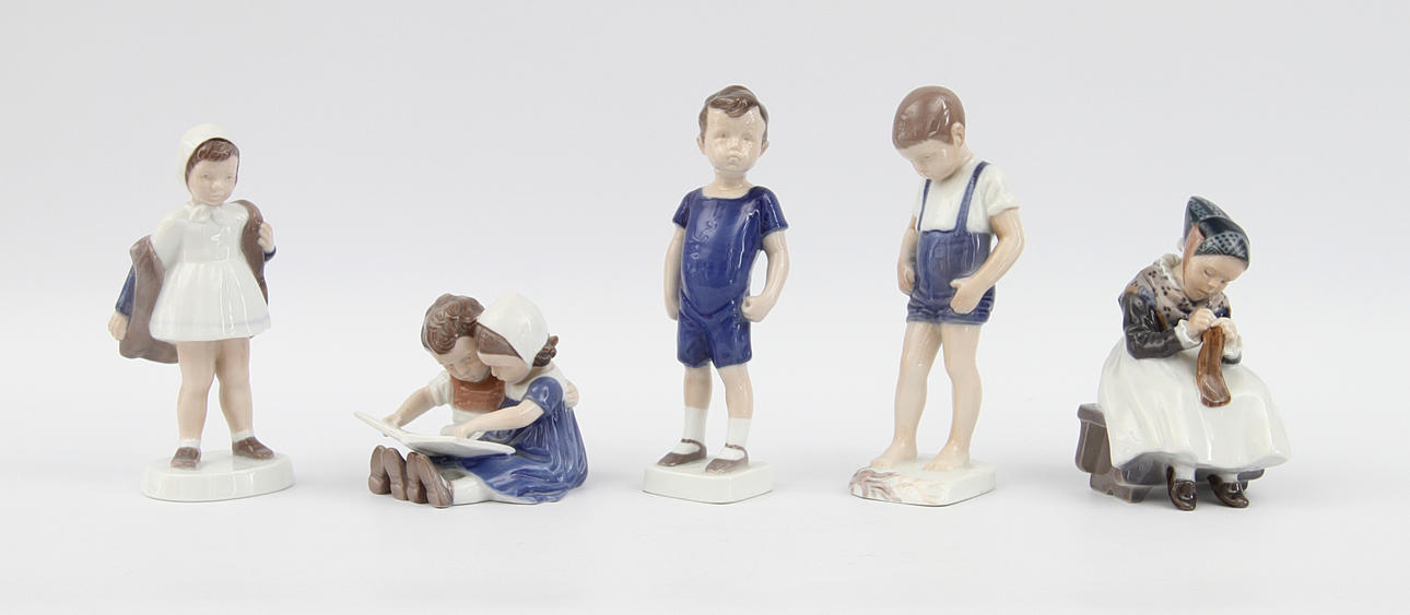 FIGURINER, 5 st, Bing & Gröndahl, Royal Copenhagen.