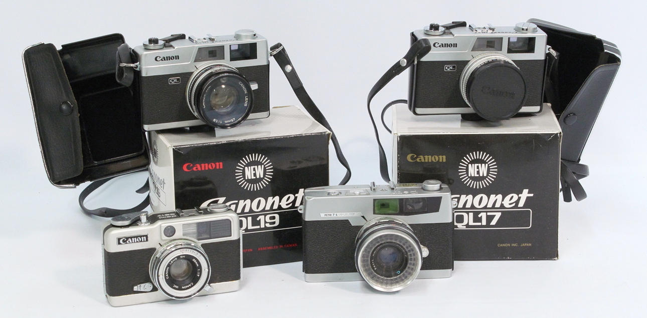 CAMERA COLLECTION, kompaktkameraer, 4 stk.