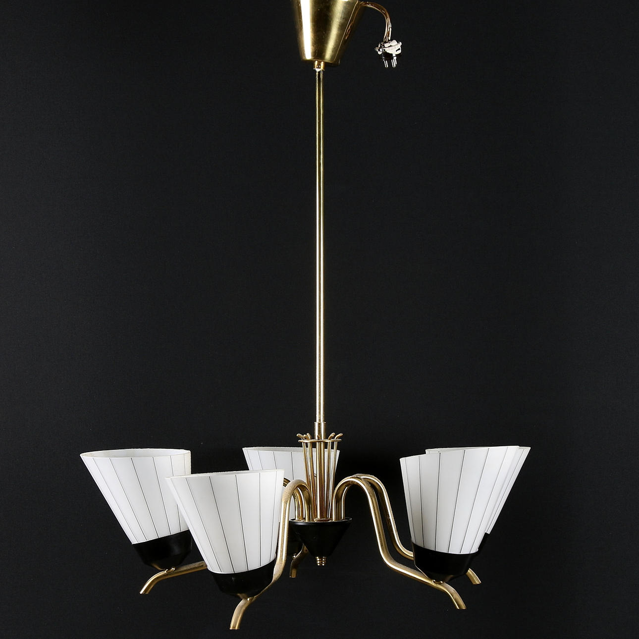 TAKLAMPA, 5 ljuspunkter, 1950/60-tal.