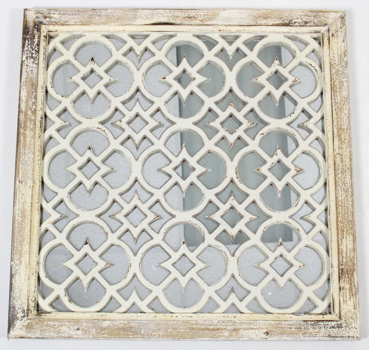 MÅLAD TRÄDGÅRDSSPEGEL.