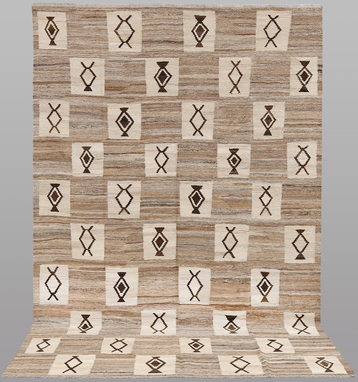 ORIENTALISCHER TEPPICH. Kelim, Marokko-Design, 300 x 200 cm.