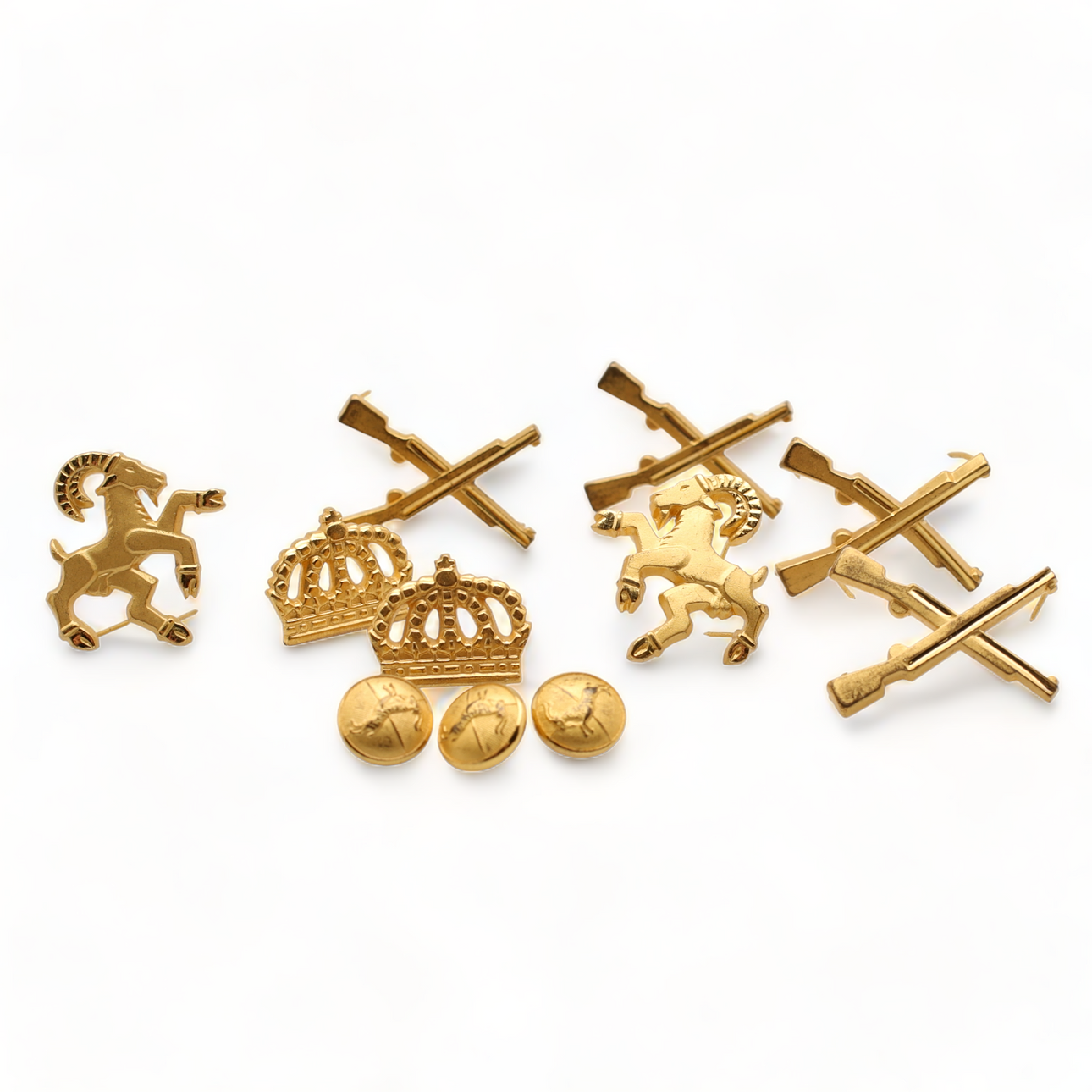 FÖRBANDSTECKEN, metall, Hälsingeregemente.