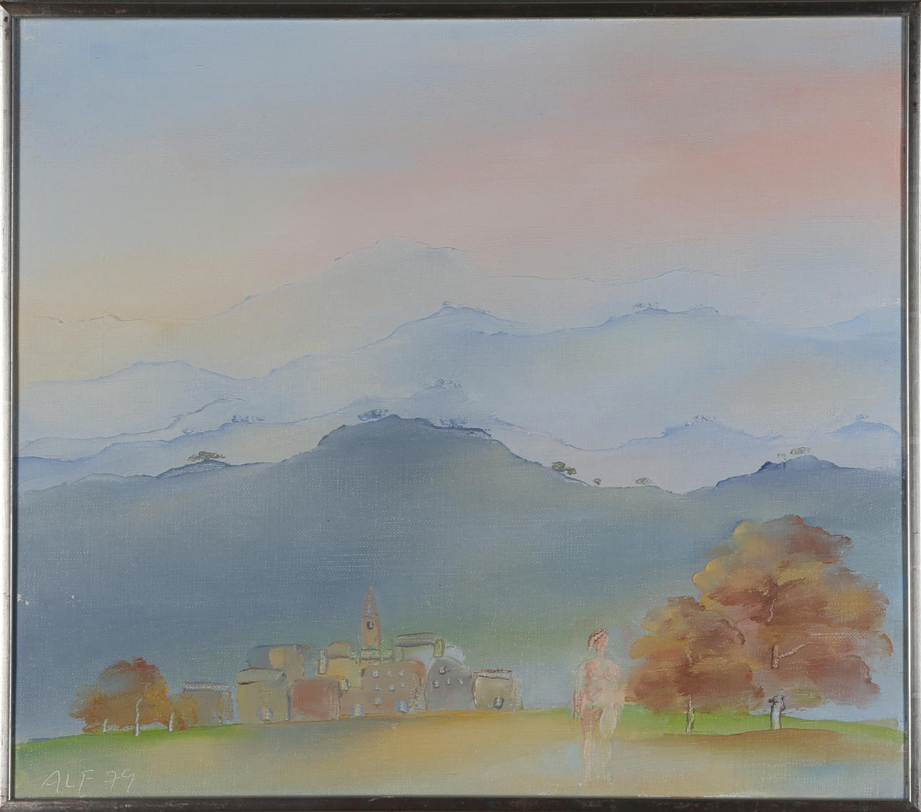 ALF OLSSON. Provence, olja på duk, signerad samt daterad ALF-79.