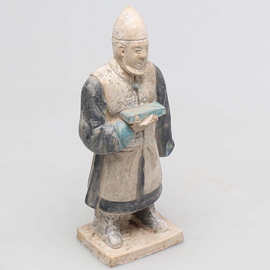 GRAVFIGUR, terracotta, sen Ming-dynasti (1368-1644), Kina.