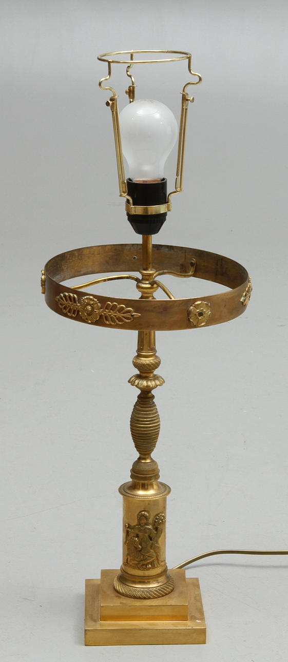 BORDSLAMPA, Empire/Empirestil, mässing.