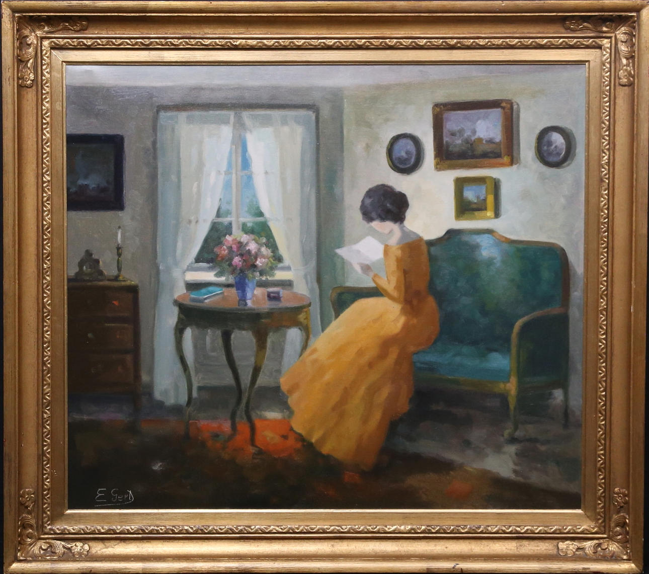 EDITH GERT. Olie på lærred, signeret E. Gert.