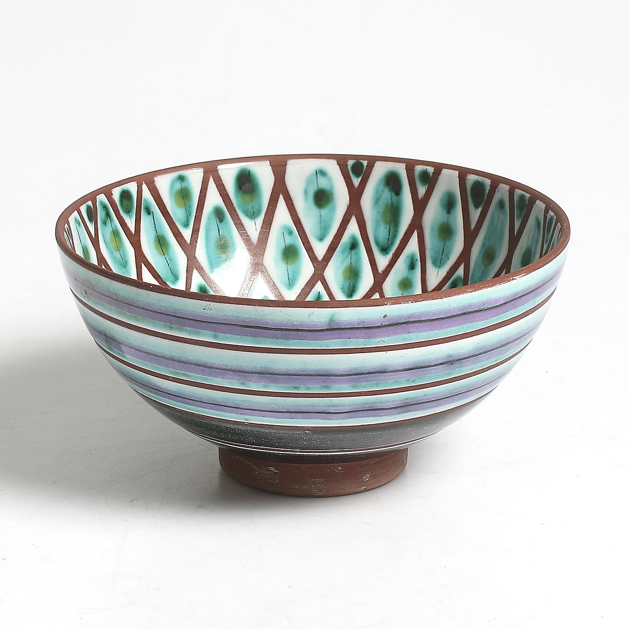 SKÅL, lergods, Jani keramik, Laholm. 1900-tal.