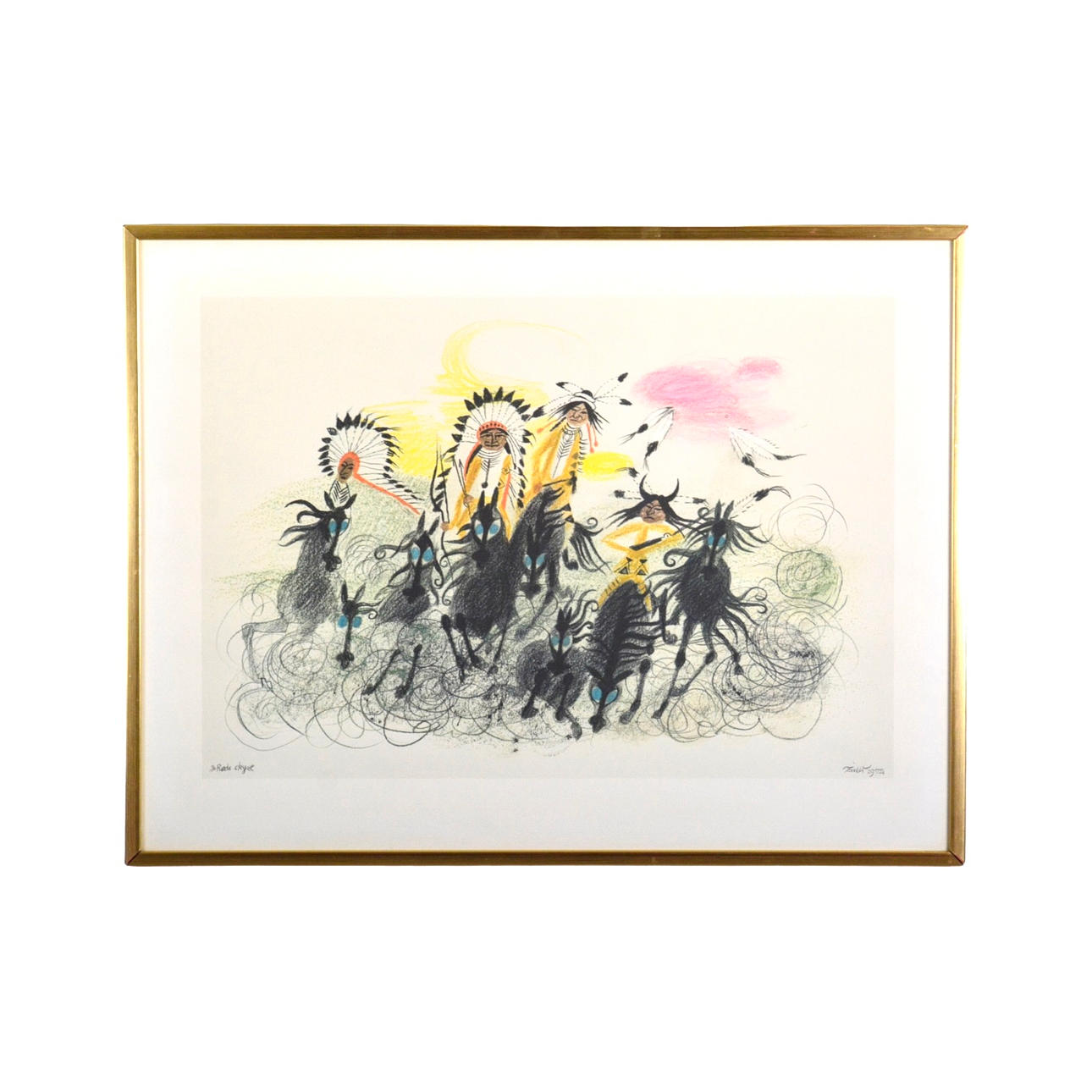 MOGENS ZIELER. Farve litografi.