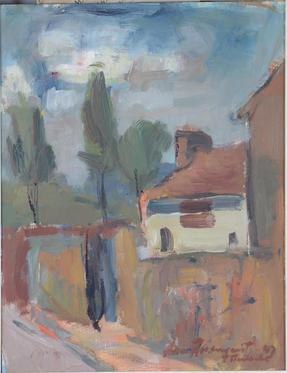 HANS ROSENQUIST. Olja på pannå.