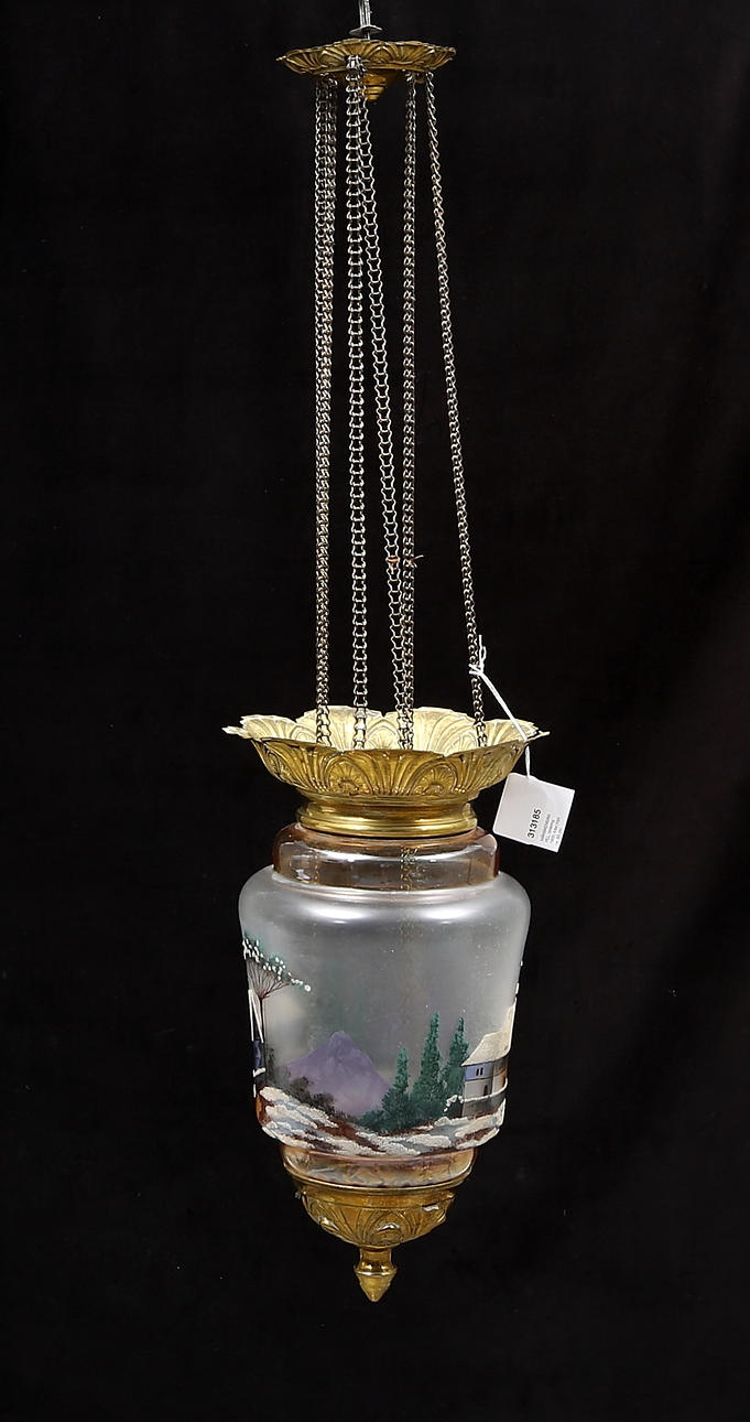 MÅNSKENSAMPEL, omkring 1900, total höjd ca. 83 cm.