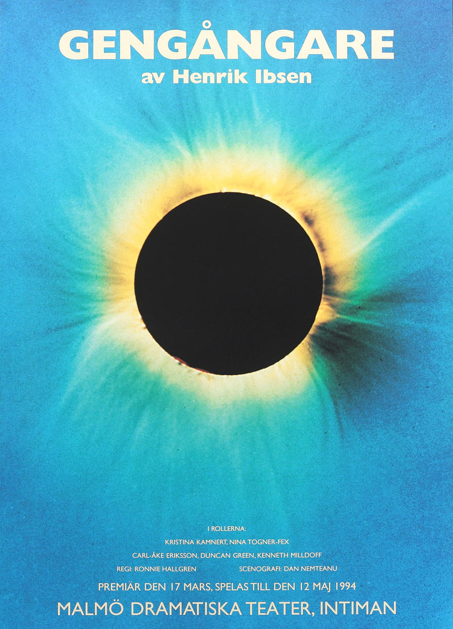 THEATRE POSTER, offset print, Wraith, Intiman.