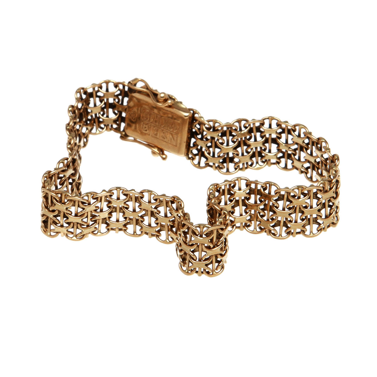 ARMLÄNK, 18K rödguld. Vikt 14.4 g.