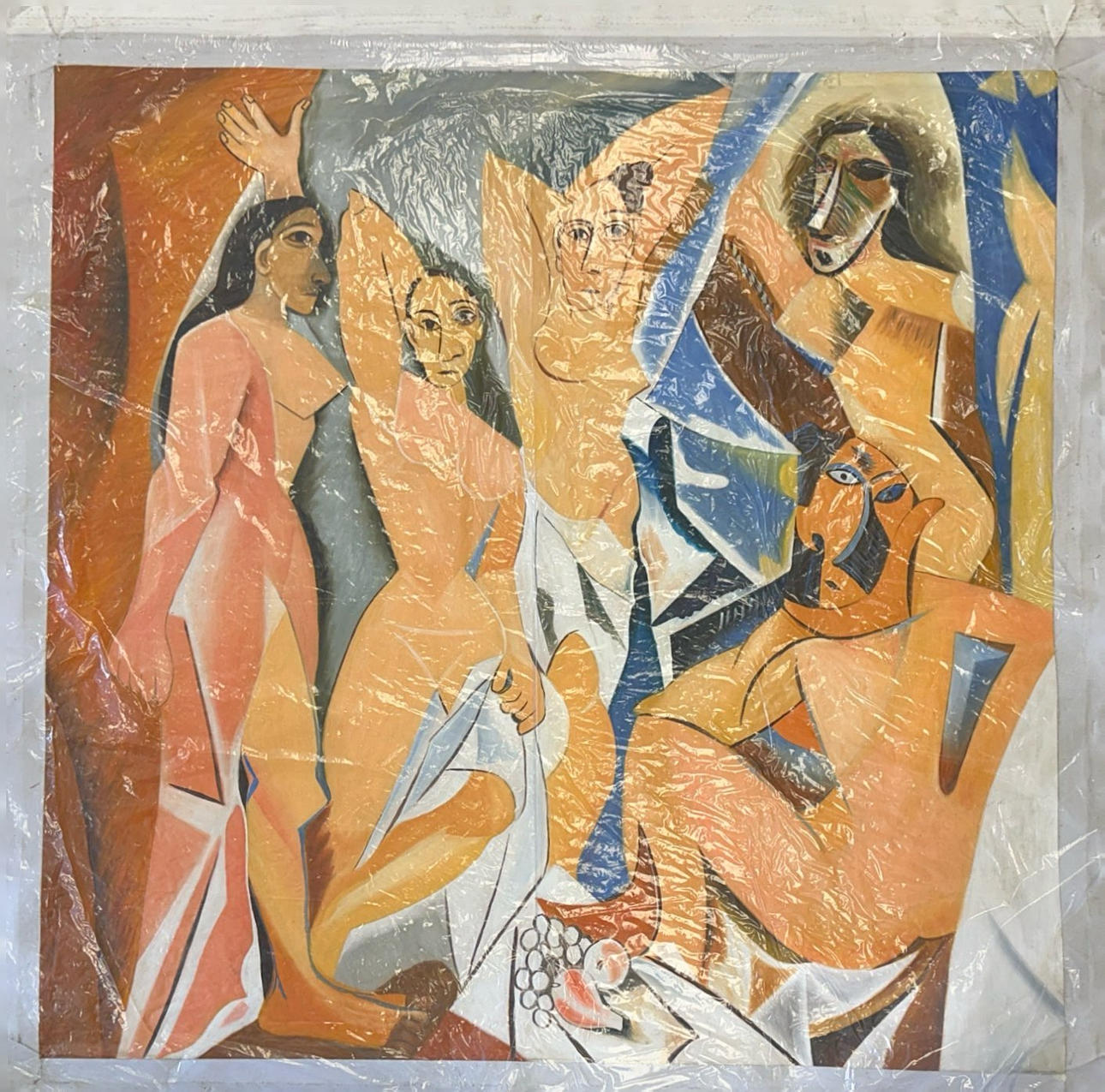 PABLO PICASSO. After. 'LES DEMOISELLES D'AVIGNON' oil on