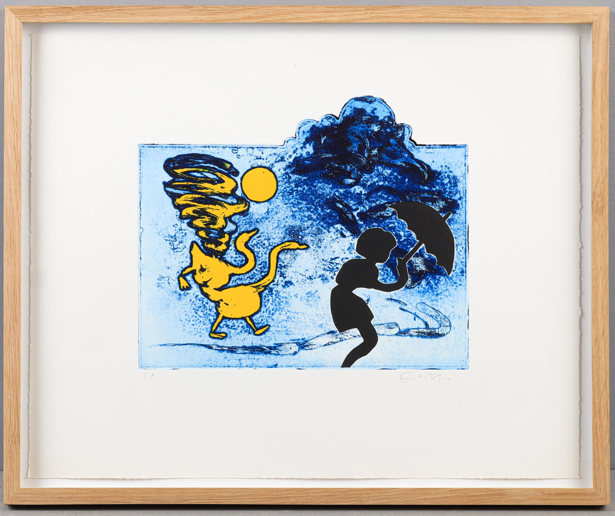 ERNST BILLGREN. Color etching.