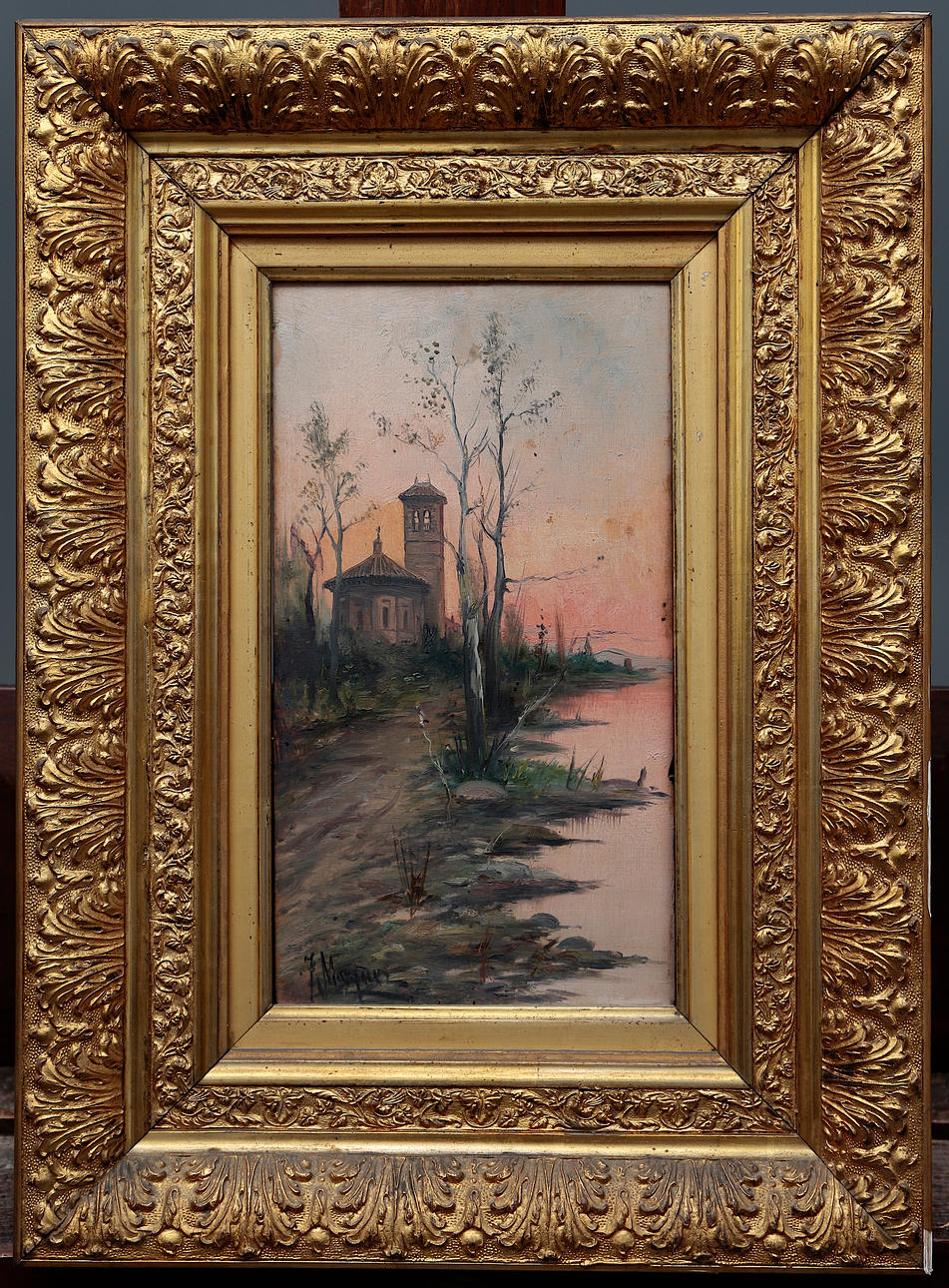 JOSEP Mª MARQUÉS. Riverside landscape.