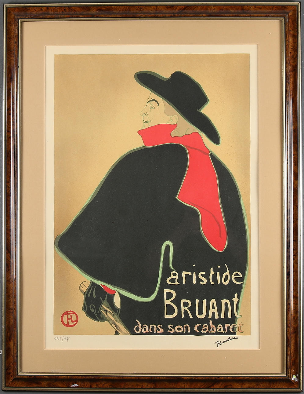 TOULOUSE LAUTREC. Efter, färglitografi. Numrerad 228/275.