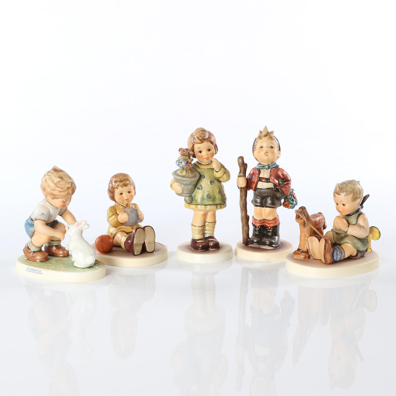 GOEBEL, FIGUREN, FÜNF TEILE.