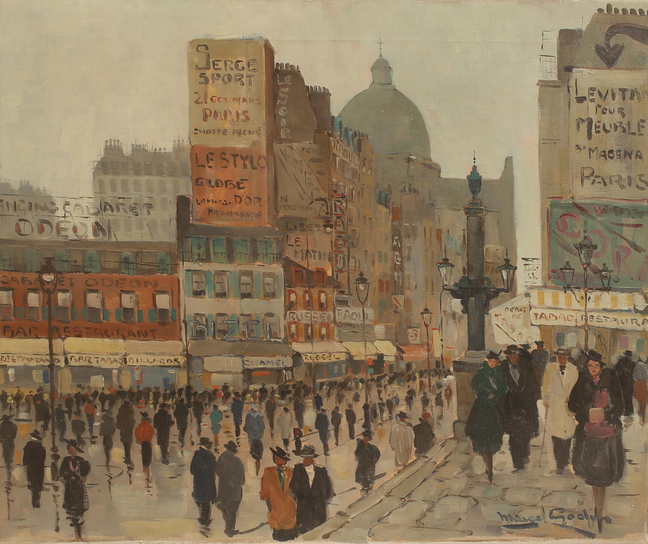 OIDENTIFIERAD KONSTNÄR, olja på duk, signerad.