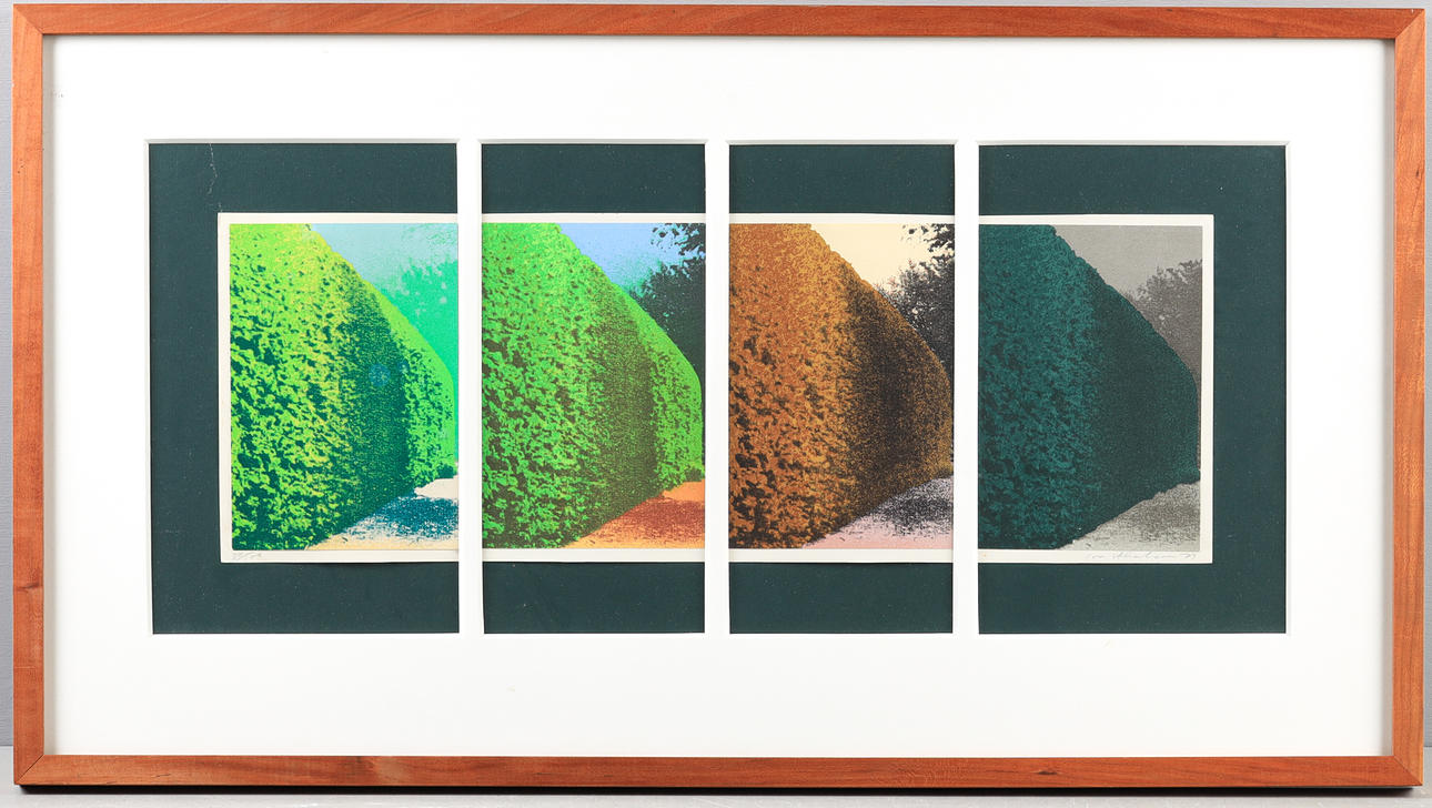 IVOR ABRAHAMS (ENGLAND, 1935-2015). Composition, color lithograph.