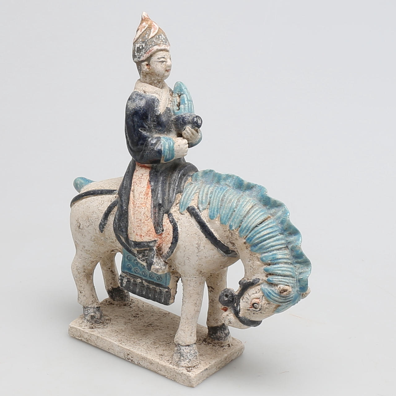 GRAVFIGUR, terracotta, sen Ming dynasti, (1368-1644), Kina.