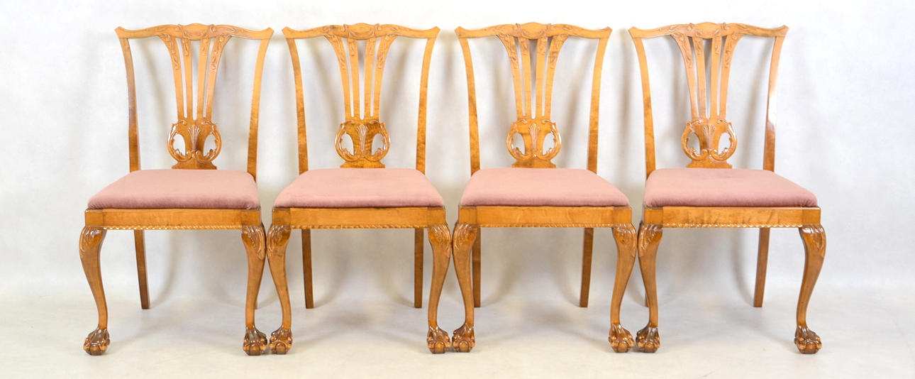 STOLAR, 4 st, Chippendalestil, 1900-tal.