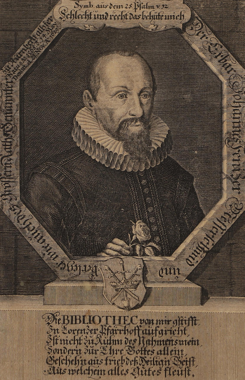 HEUMANN. „Cornelius Becker“, Kupferstich, 19. Jahrhundert.