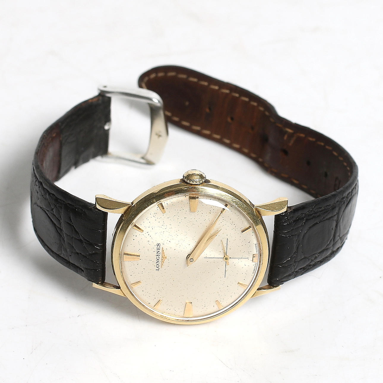 ARMBANDSUR, 18k guld, Longines, mekanisk, 1900-talets mitt.