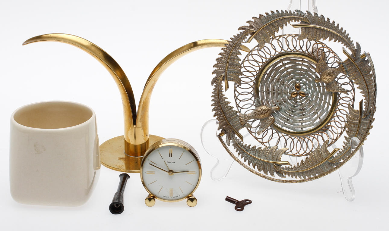 DIVERSE, 6 delar, bl.a. VAS, Nanna Ditzel, LJUSSTAKE, Ystad metall, BORDSUR, Swiza.