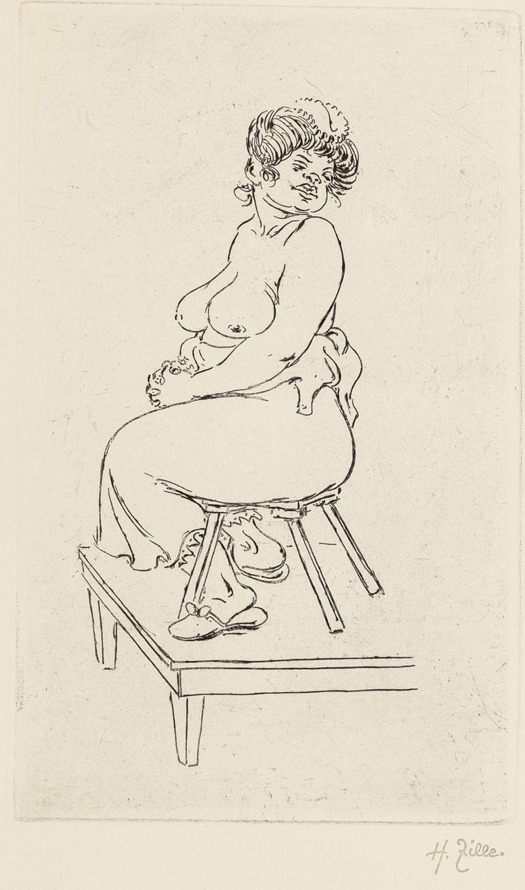 HEINRICH ZILLE (1858-1929). Das Modell.