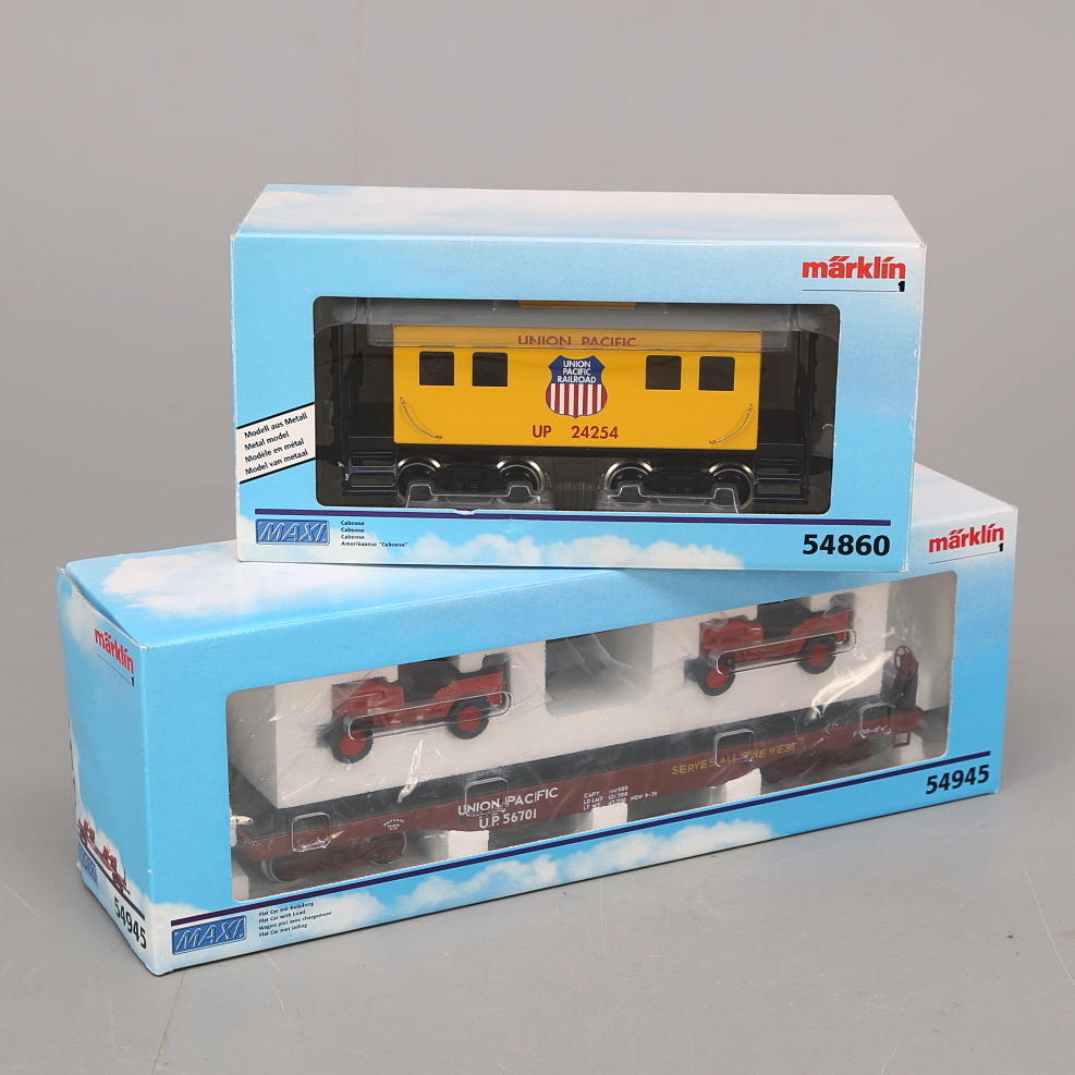 TÅGVAGNAR, Märklin, 58860, 54845, 2 kartonger.